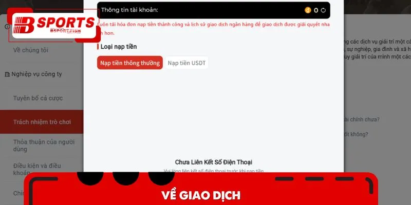 Về giao dịch